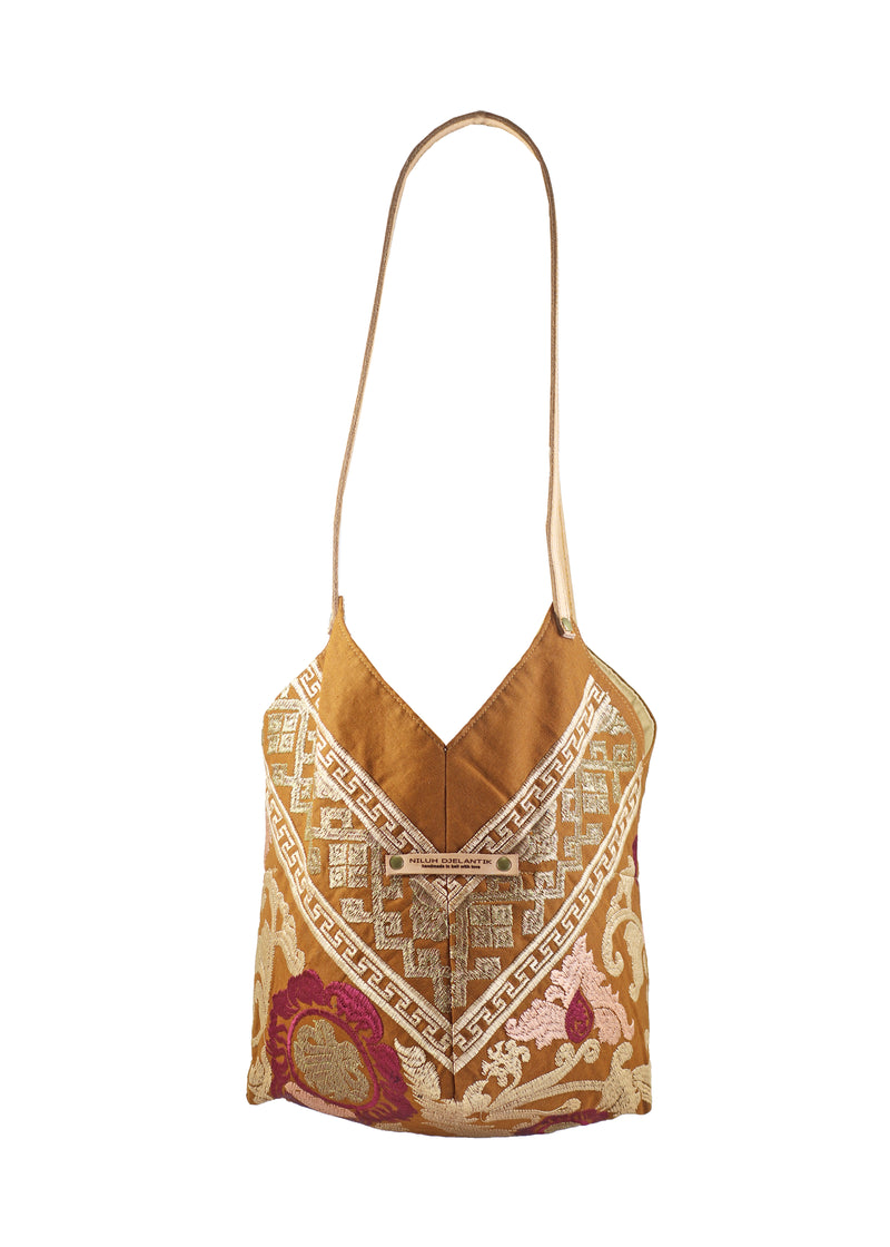 Saraswati Origami Tote Bag - Brown Cakra