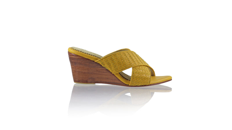 Petra No Strap 80mm Wedge - Mustard