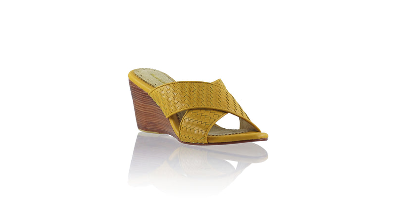 Petra No Strap 80mm Wedge - Mustard