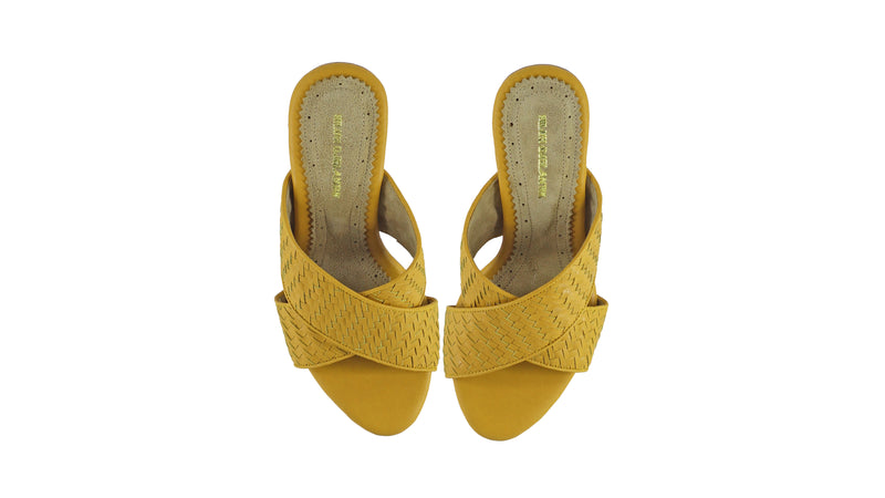 Petra No Strap 80mm Wedge - Mustard