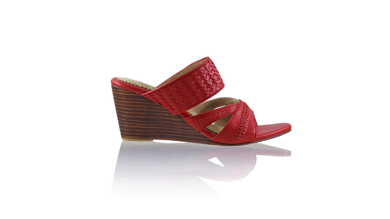 Happy Without Strap 80mm Wedges  - Red