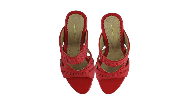 Happy Without Strap 80mm Wedges  - Red