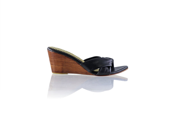 Sally 80mm Wedges - Black