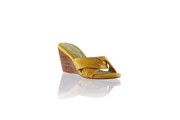 Sally 80mm Wedges - Mustard