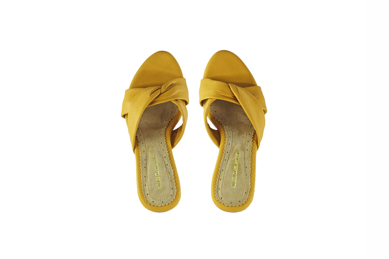 Sally 80mm Wedges - Mustard