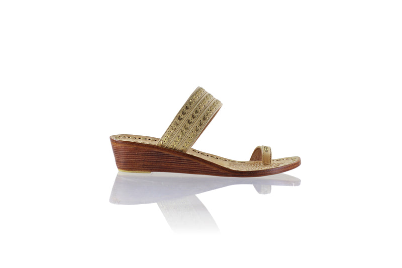 Merauke 35mm Wedge - Cream & Gold