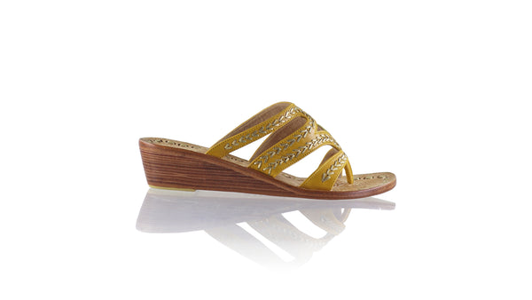 Suri 35mm Wedges - Mustard & Gold