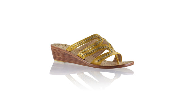 Suri 35mm Wedges - Mustard & Gold