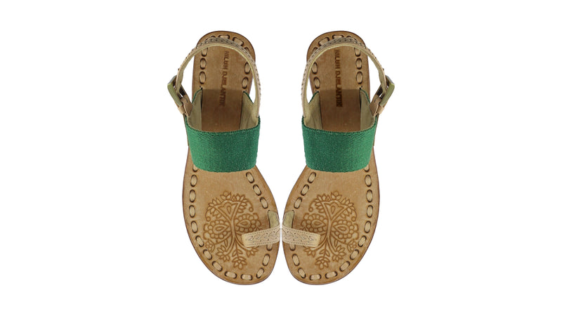 Prana 20mm Flat - Nude & Green Ribborn