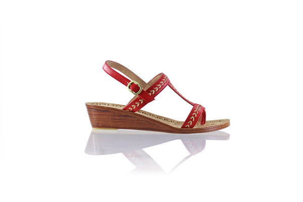 Diah 35mm Wedges - Red & Gold