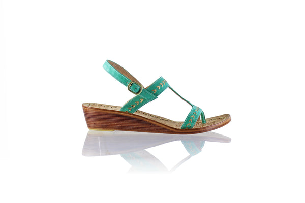 Diah 35mm Wedges - Tosca & Gold