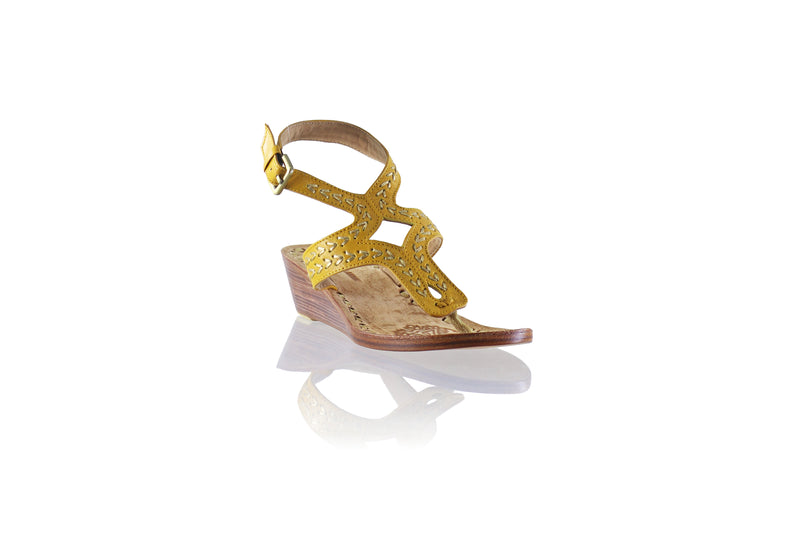 Agra 35mm Wedge - Mustard & Gold