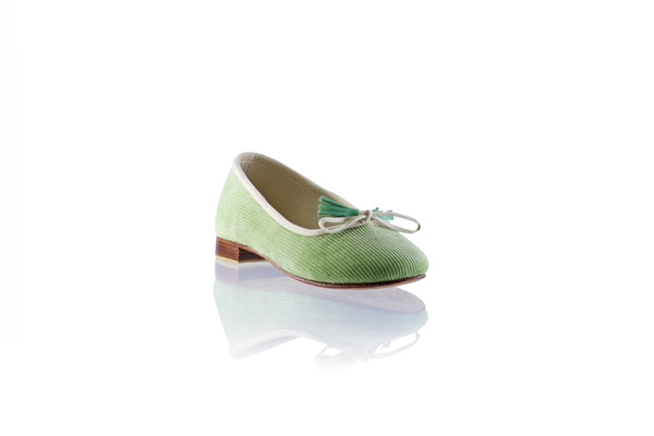 Sasha 20mm Ballet -  Green Corduroy