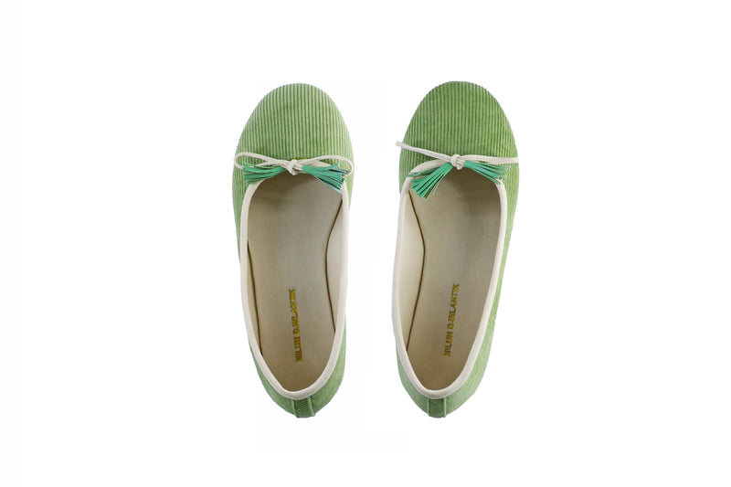 Sasha 20mm Ballet -  Green Corduroy