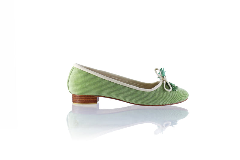 Noemi 20mm Ballet -  Green Corduroy