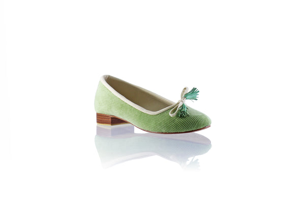 Noemi 20mm Ballet -  Green Corduroy