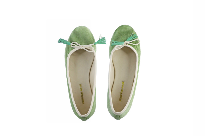 Noemi 20mm Ballet -  Green Corduroy