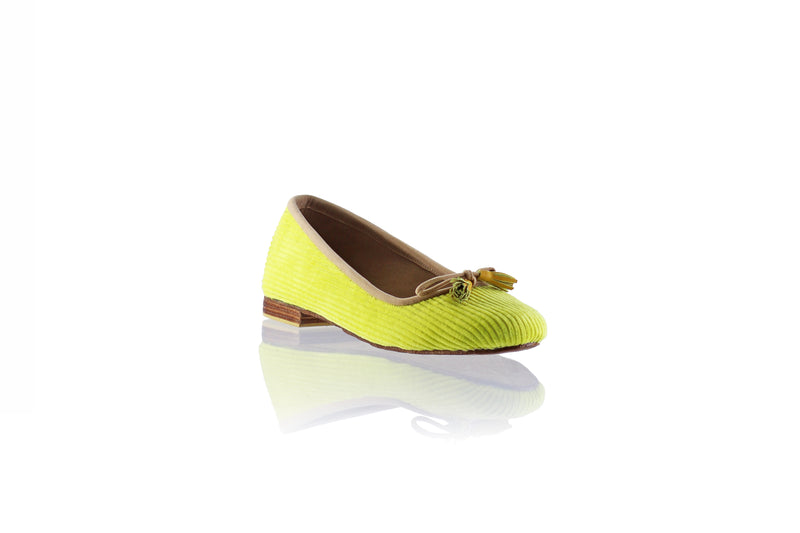 Noemi 20mm Ballet - Yellow Lime Corduroy