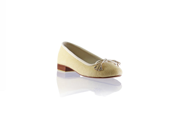 Noemi 20mm Ballet - Cream Corduroy