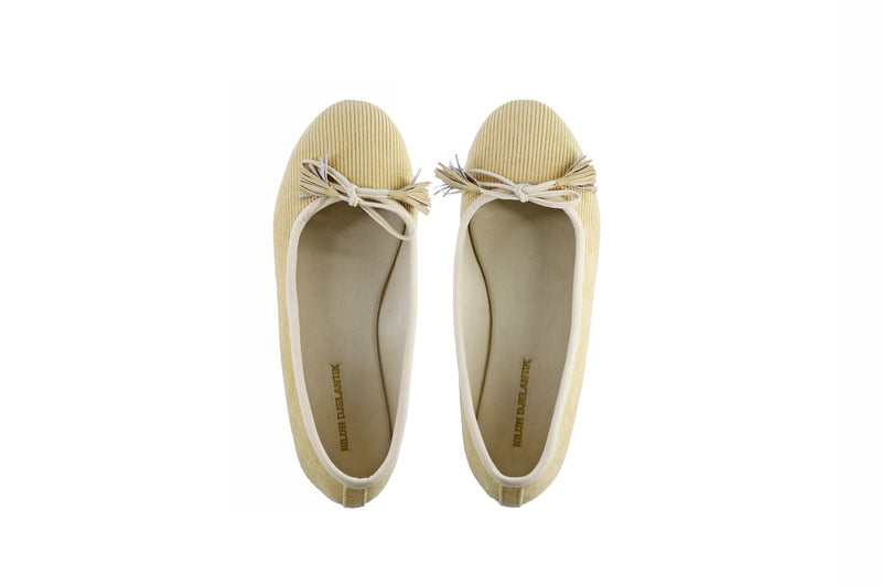 Noemi 20mm Ballet - Cream Corduroy