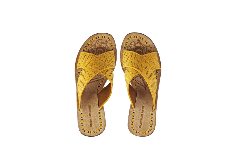 Petra No Strap 50mm Wedge - Mustard BKK