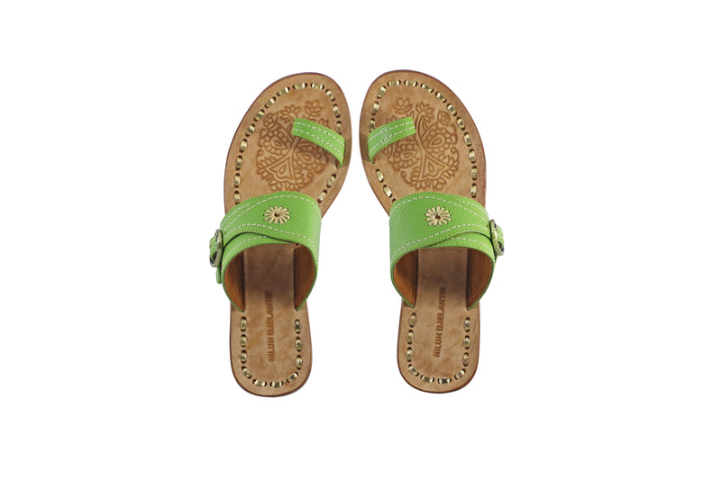 Salma 20mm Flat - Green BKK & Gold