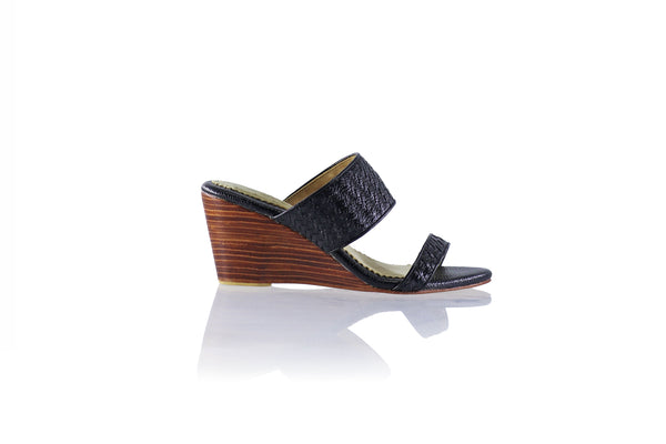 Maria 80mm Wedges - Black BKK