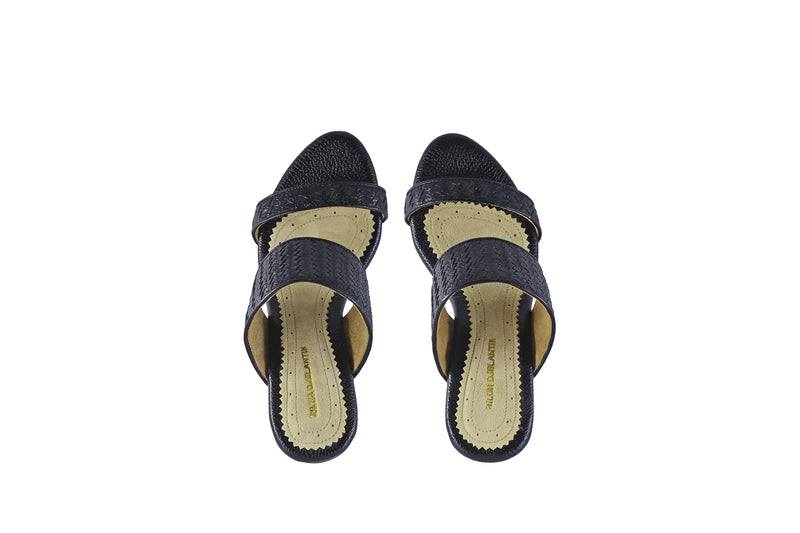 Maria 80mm Wedges - Black BKK