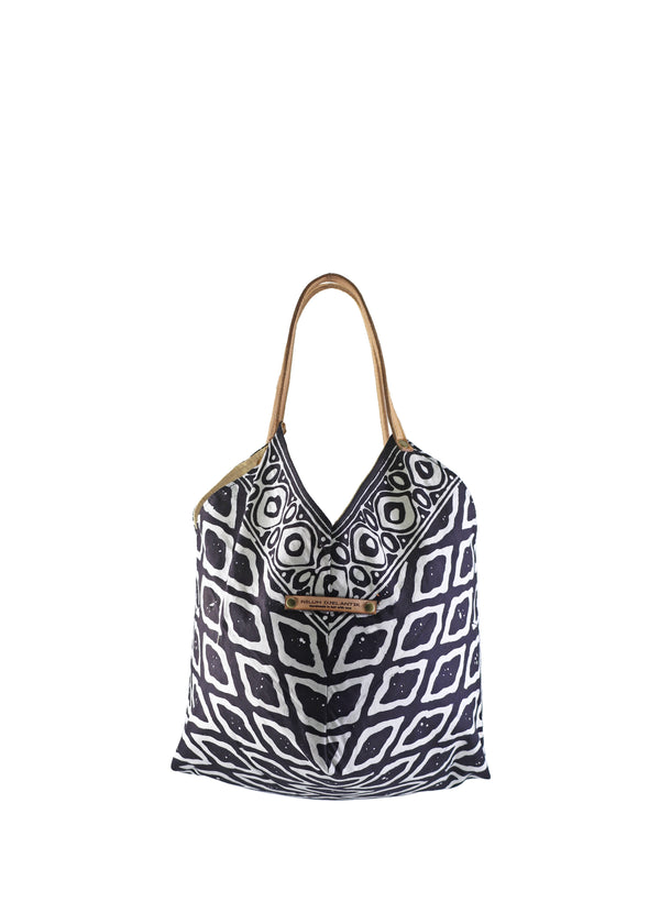 Saraswati Origami Tote Bag - Black Diamond