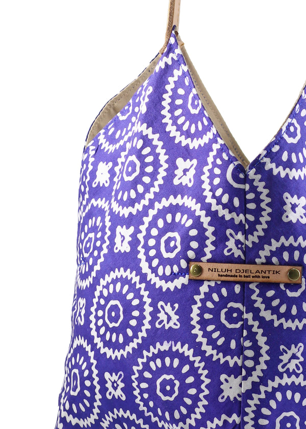 Saraswati Origami Tote Bag - Blue Circle