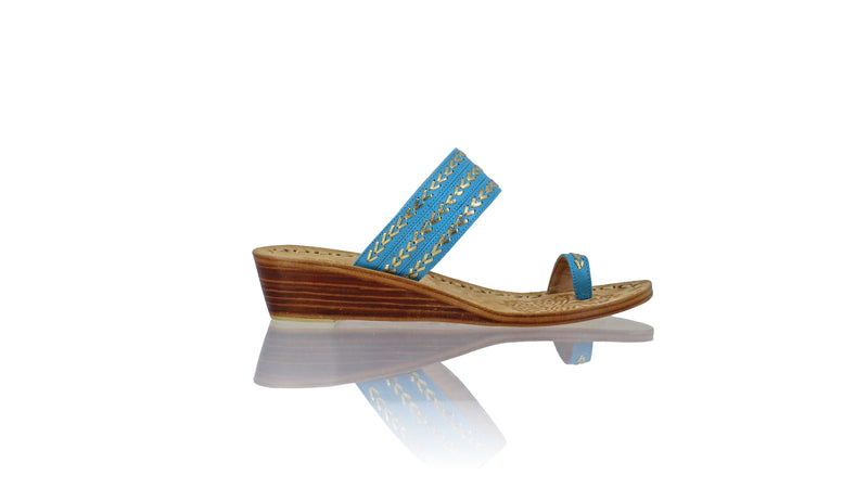 Merauke 35mm Wedge - Turquoise & Gold