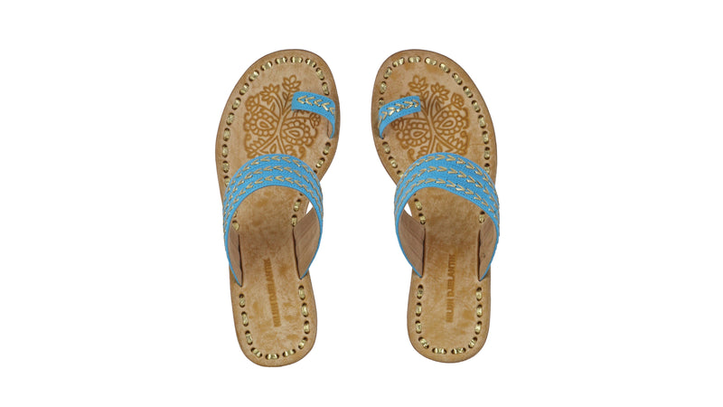 Merauke 35mm Wedge - Turquoise & Gold