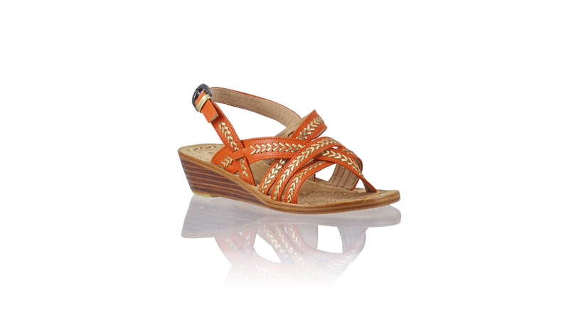 Tiwi 35mm Wedges - Orange & Gold