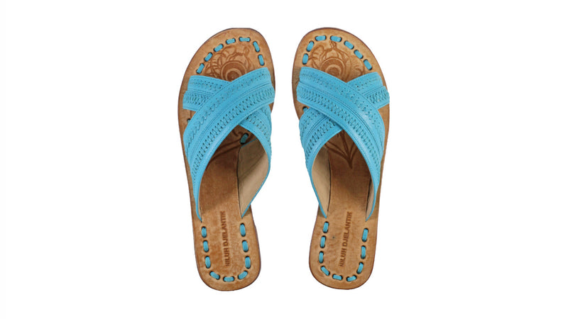 Leather-shoes-Paramita 20mm Flat - Turquoise-sandals flat-NILUH DJELANTIK-NILUH DJELANTIK